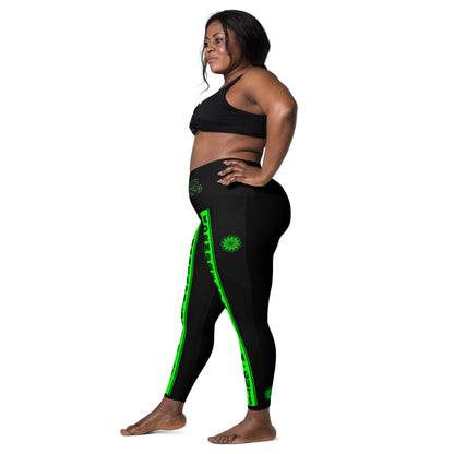 KBBNG Women's Crossover Leggings With Pockets