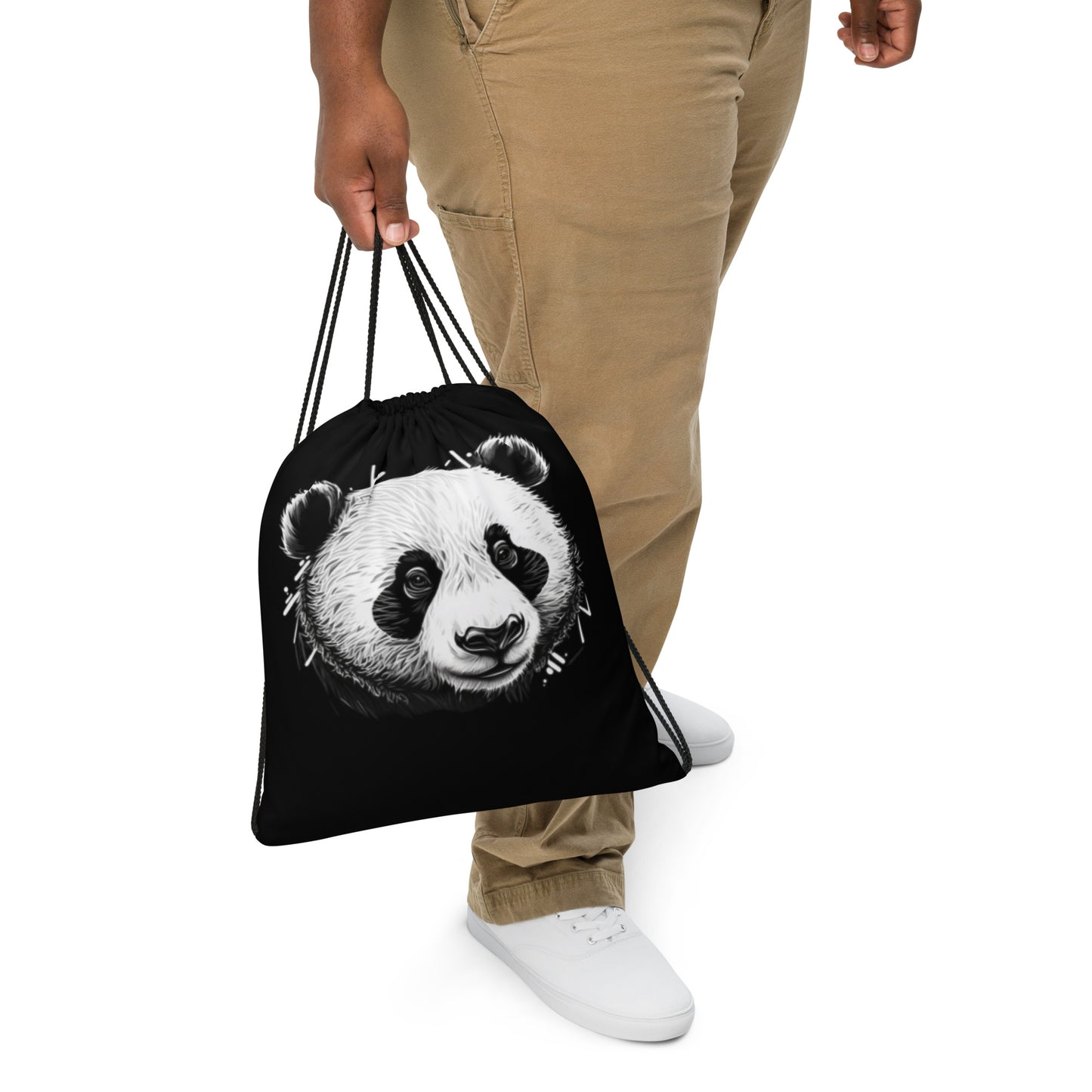 Precious Panda Drawstring Bag