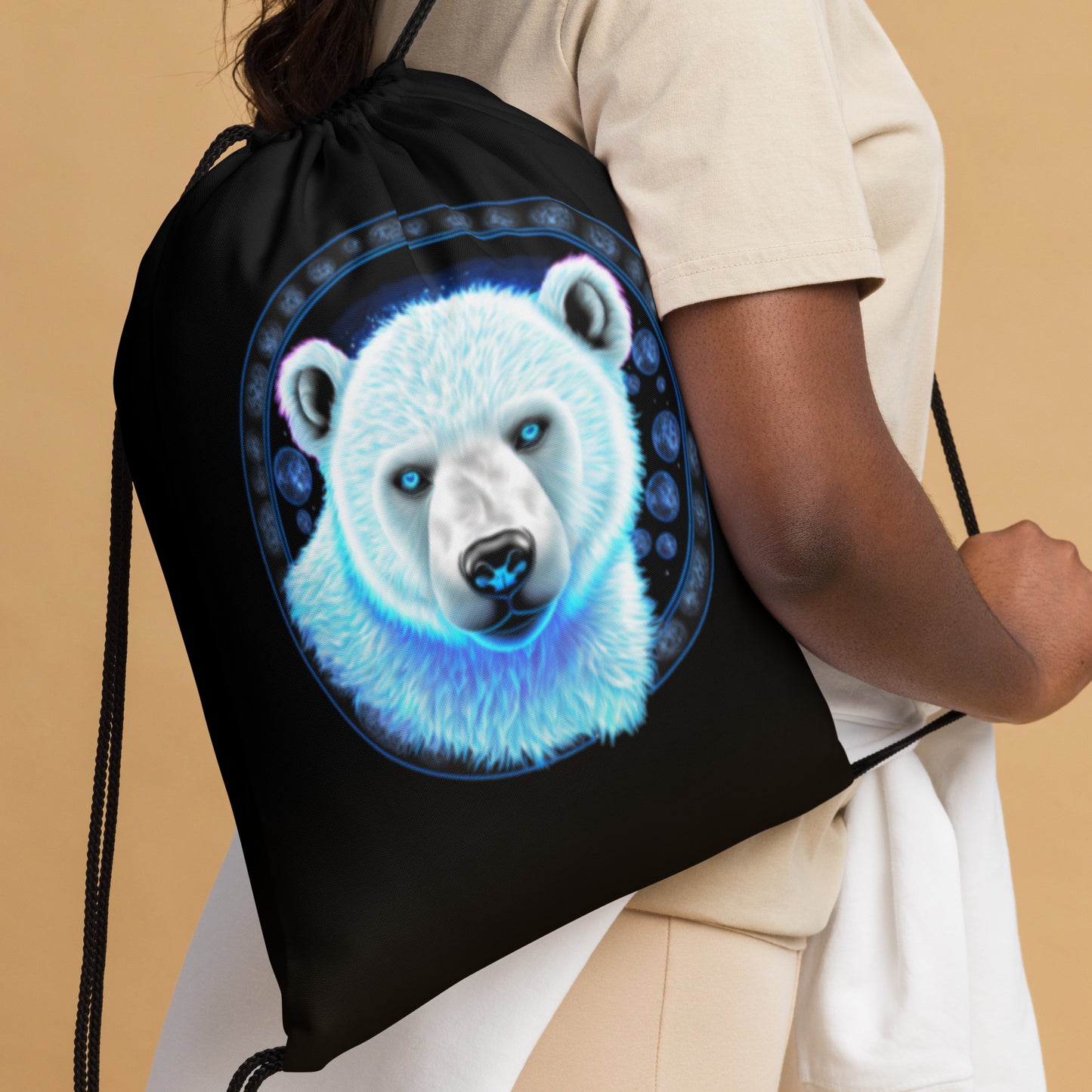 Polar Bear Drawstring Bag