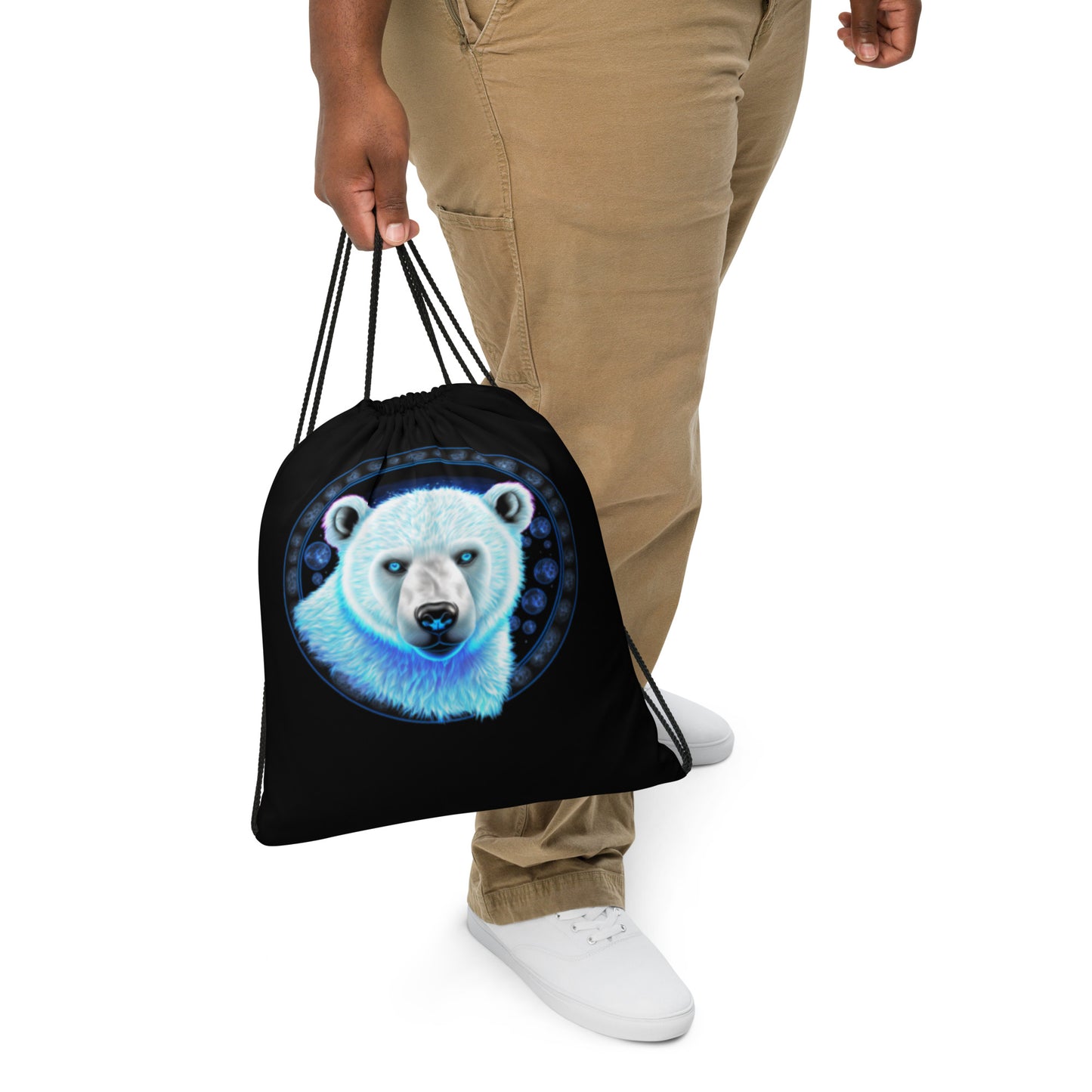 Polar Bear Drawstring Bag