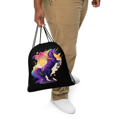 Wondering Unicorn Drawstring Bag