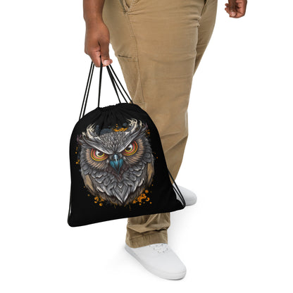 Wise Owl Drawstring Bag