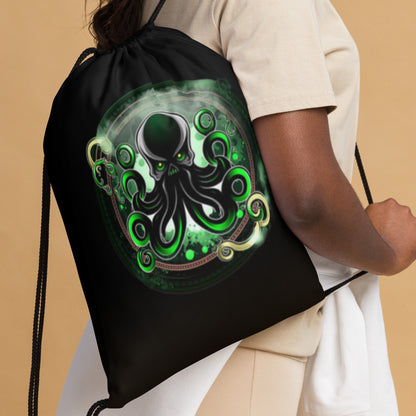 Shadow Squid Drawstring Bag