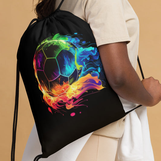 Soccer Ball Drawstring Bag