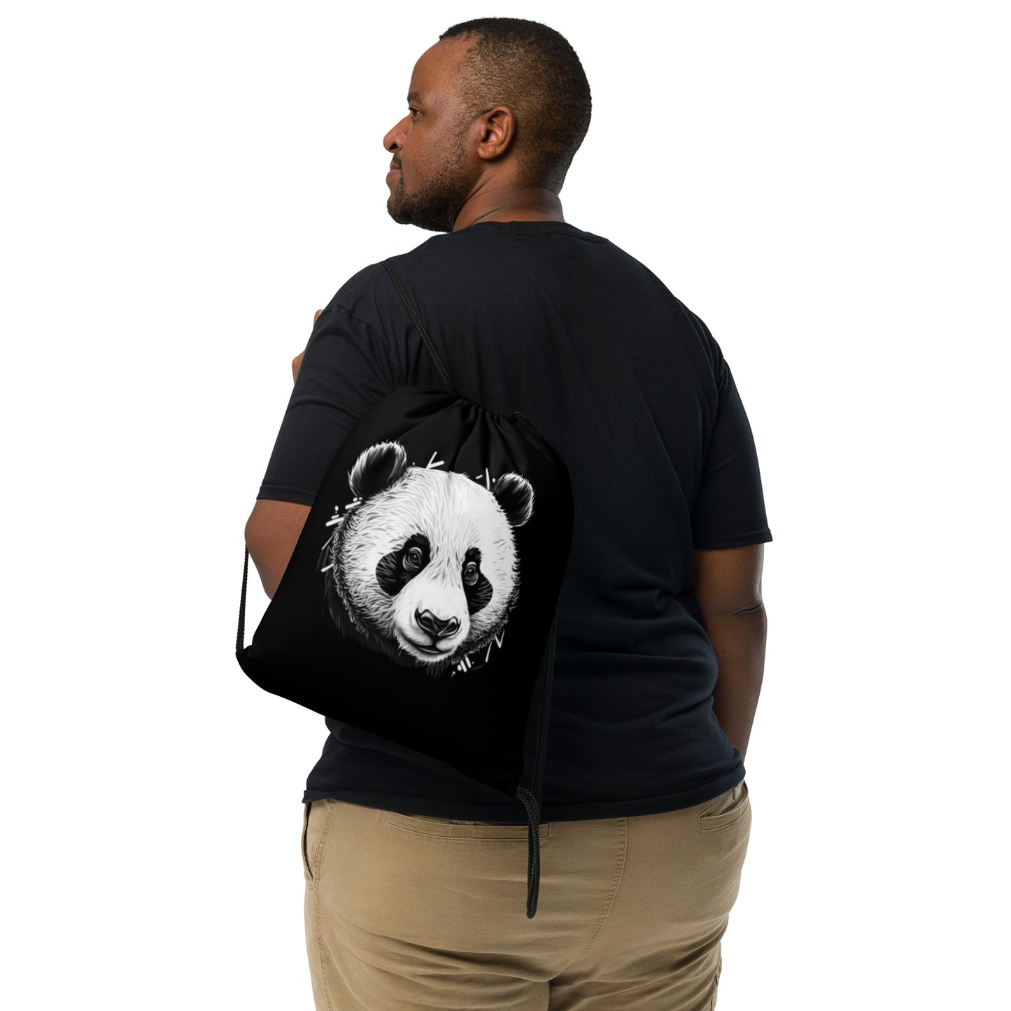 Precious Panda Drawstring Bag