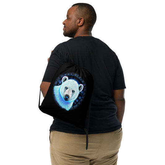 Polar Bear Drawstring Bag