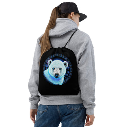 Polar Bear Drawstring Bag