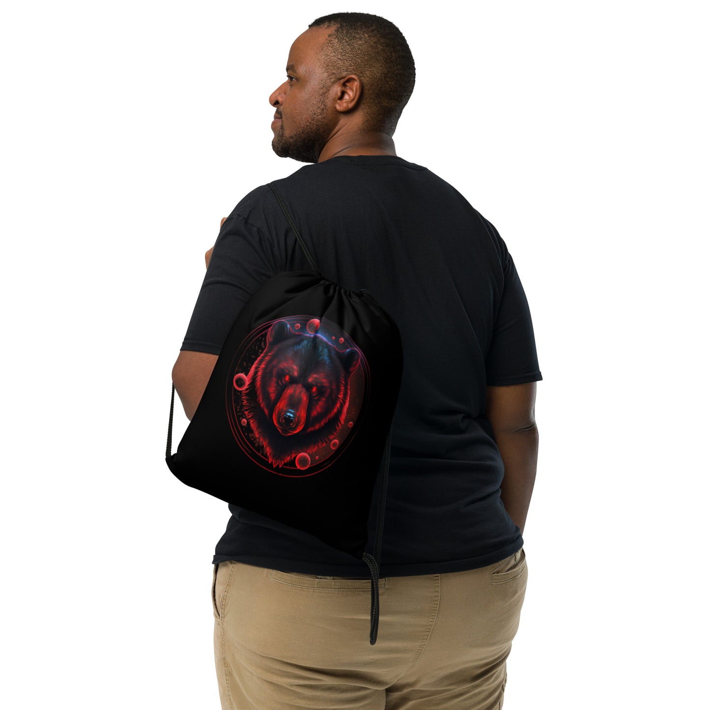 Brutal Bear Drawstring Bag