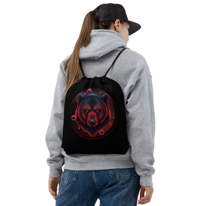 Brutal Bear Drawstring Bag