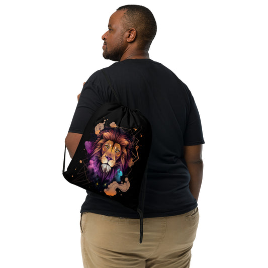 Loyal Lion Drawstring Bag