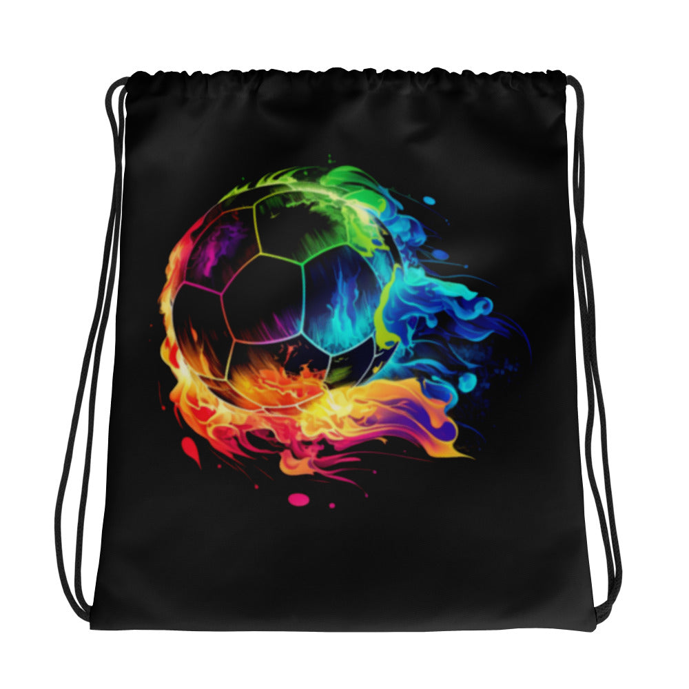 Soccer Ball Drawstring Bag