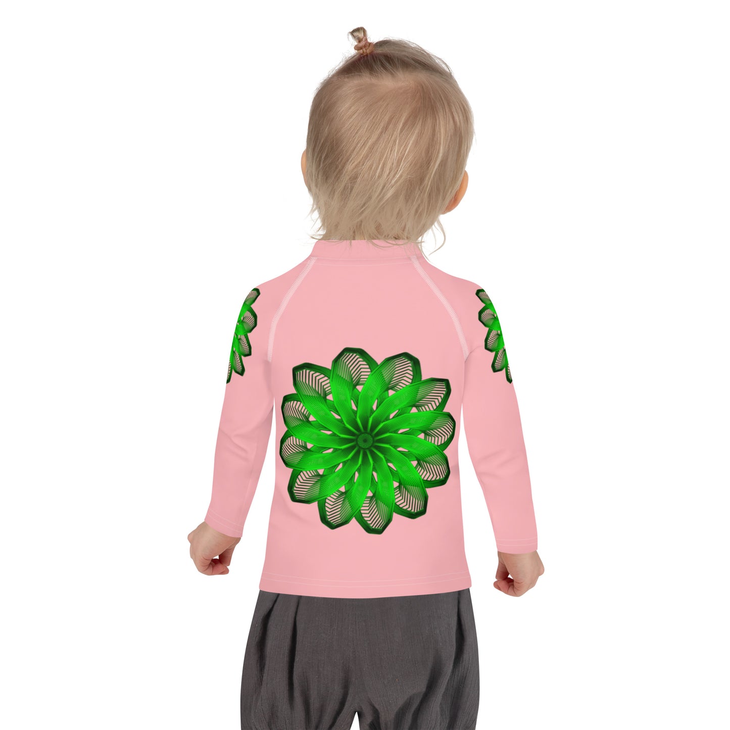 Pink Burst Kids Rash Guard