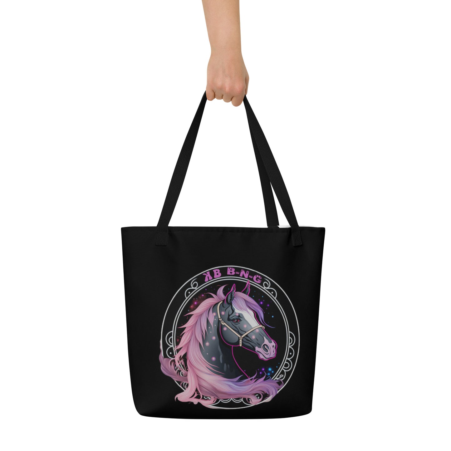 Cotton Candy Horse Large Tote Bag