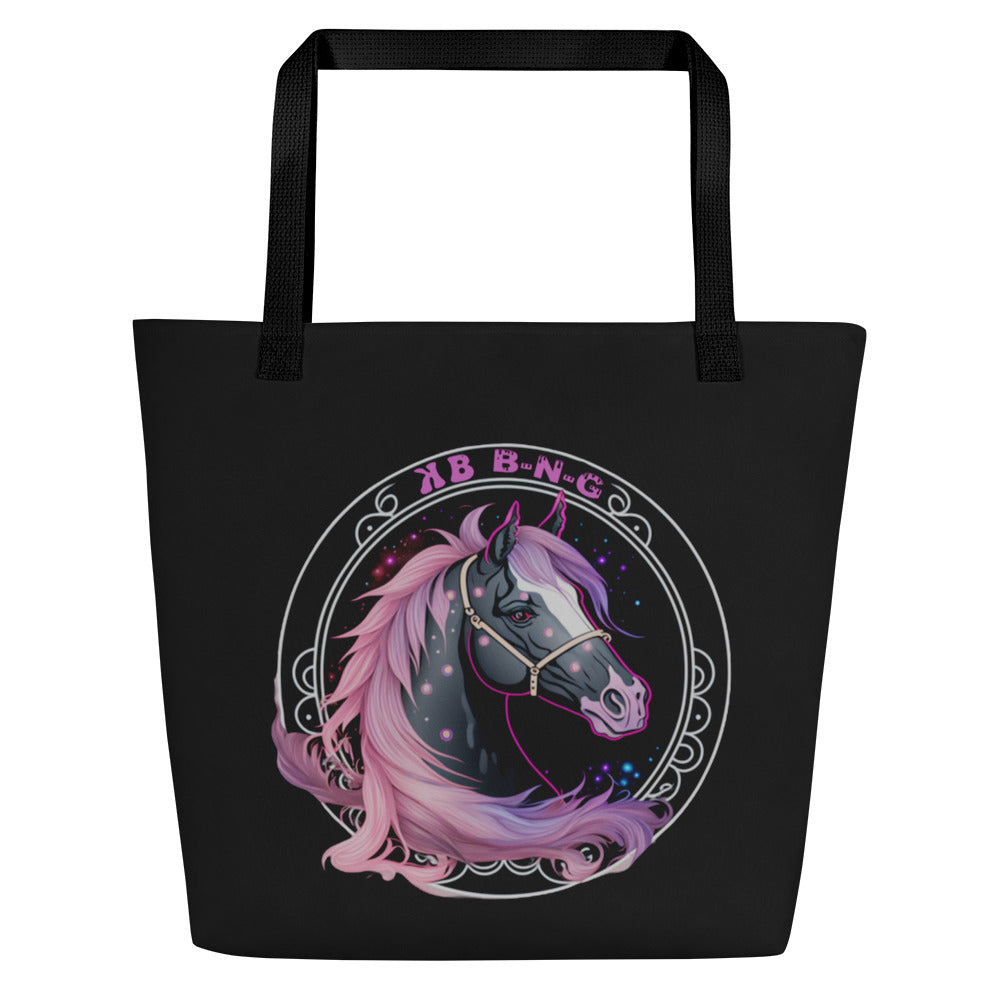 Cotton Candy Horse Large Tote Bag