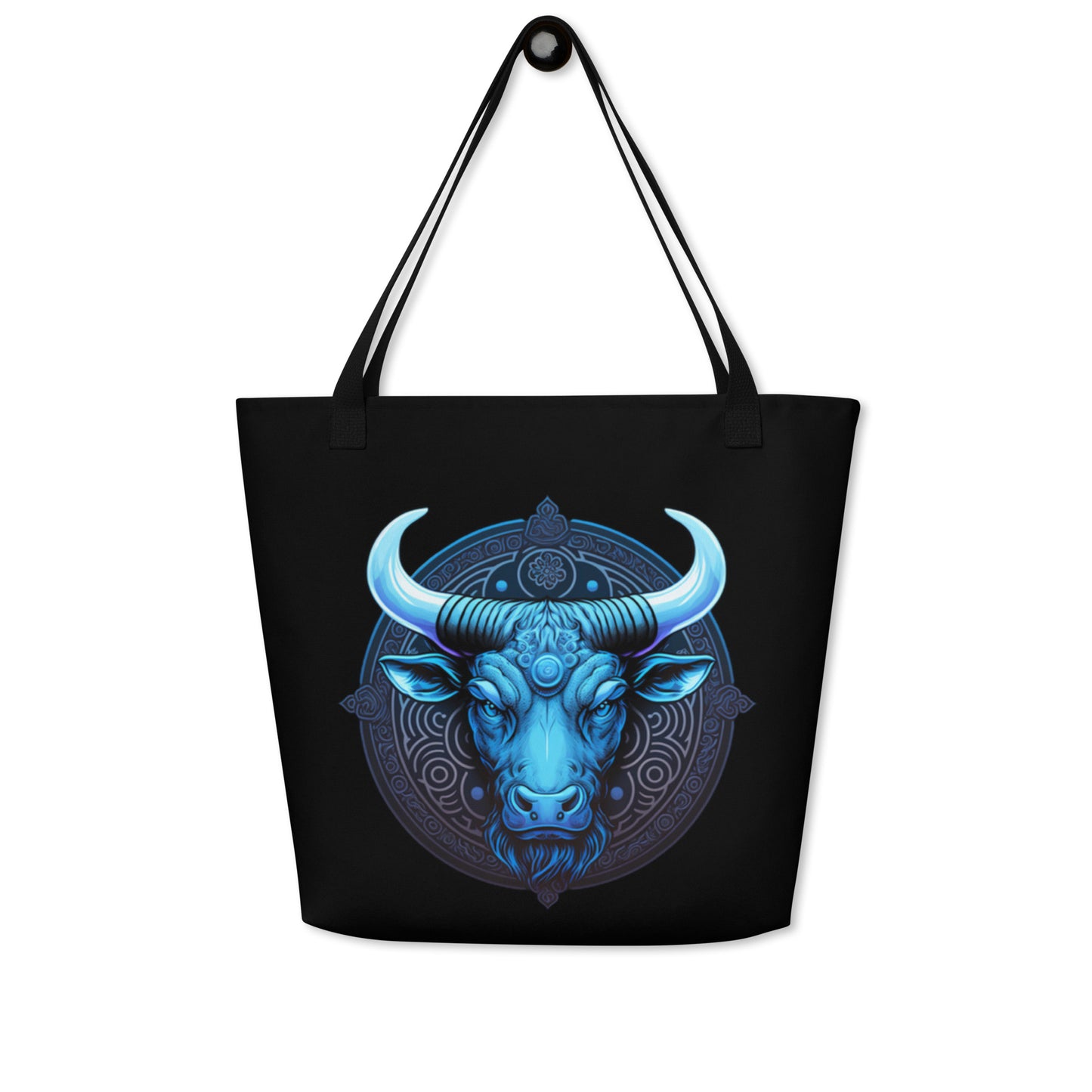 Blue Bull Large Tote Bag