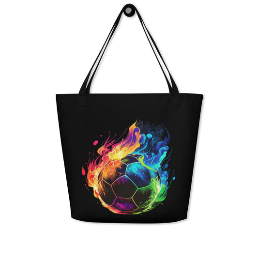 Soccer Ball Large Tote Bag