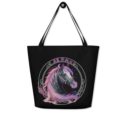 Cotton Candy Horse Large Tote Bag