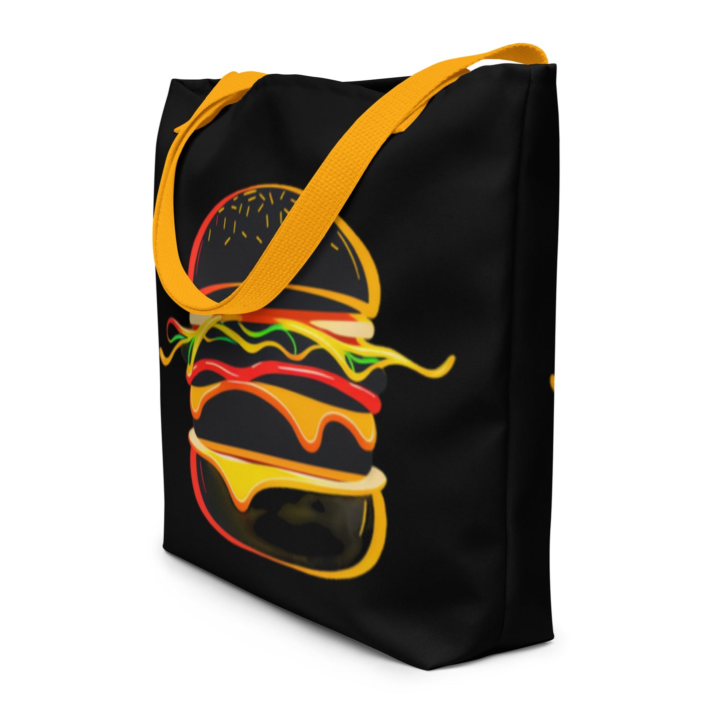 Cheeseburger Large Tote Bag