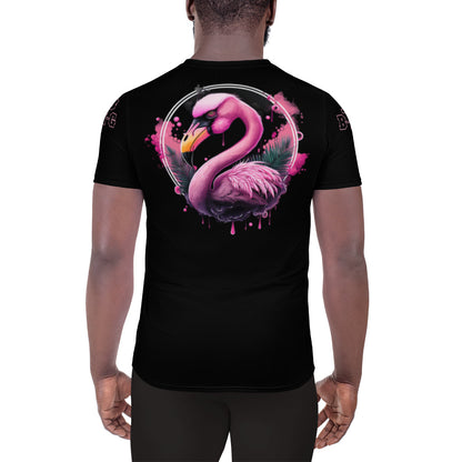 Fierce Flamingo Athletic T-Shirt+