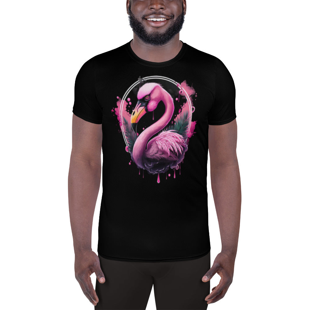 Fierce Flamingo Athletic T-shirt