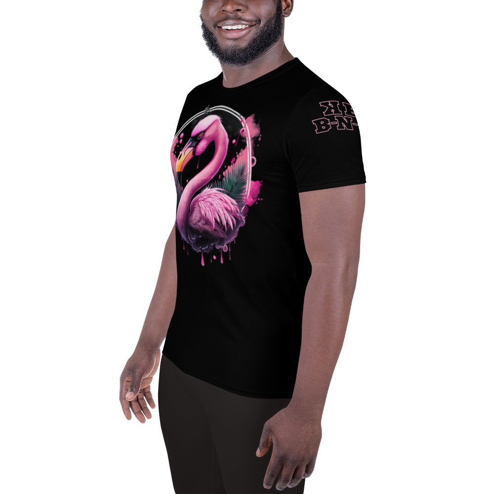 Fierce Flamingo Athletic T-Shirt+