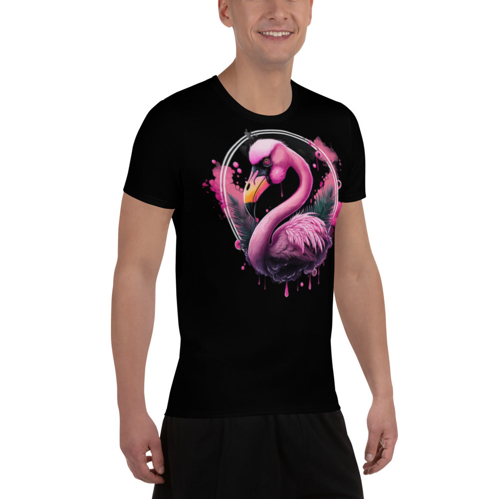 Fierce Flamingo Athletic T-shirt