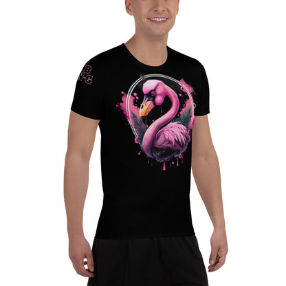 Fierce Flamingo Athletic T-Shirt+