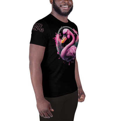 Fierce Flamingo Athletic T-Shirt+