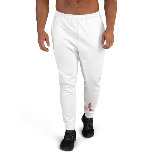 "No B.S." Men's Joggers (White)