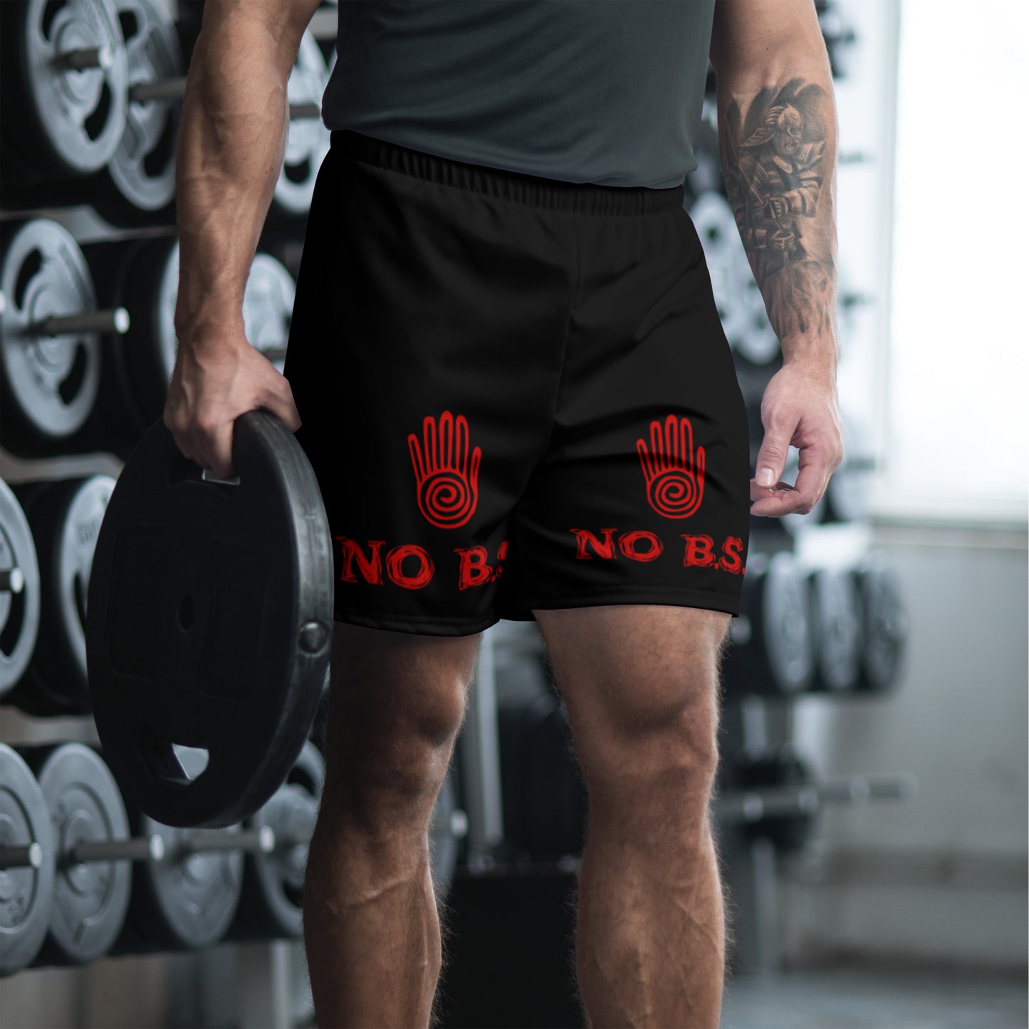 "No B.S." Men's Recycled Athletic Shorts