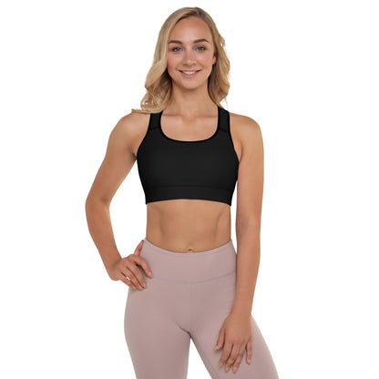 "No B.S." Padded Sports Bra (Black)