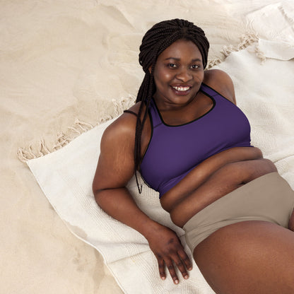 "No B.S." Padded Sports Bra (Purple)