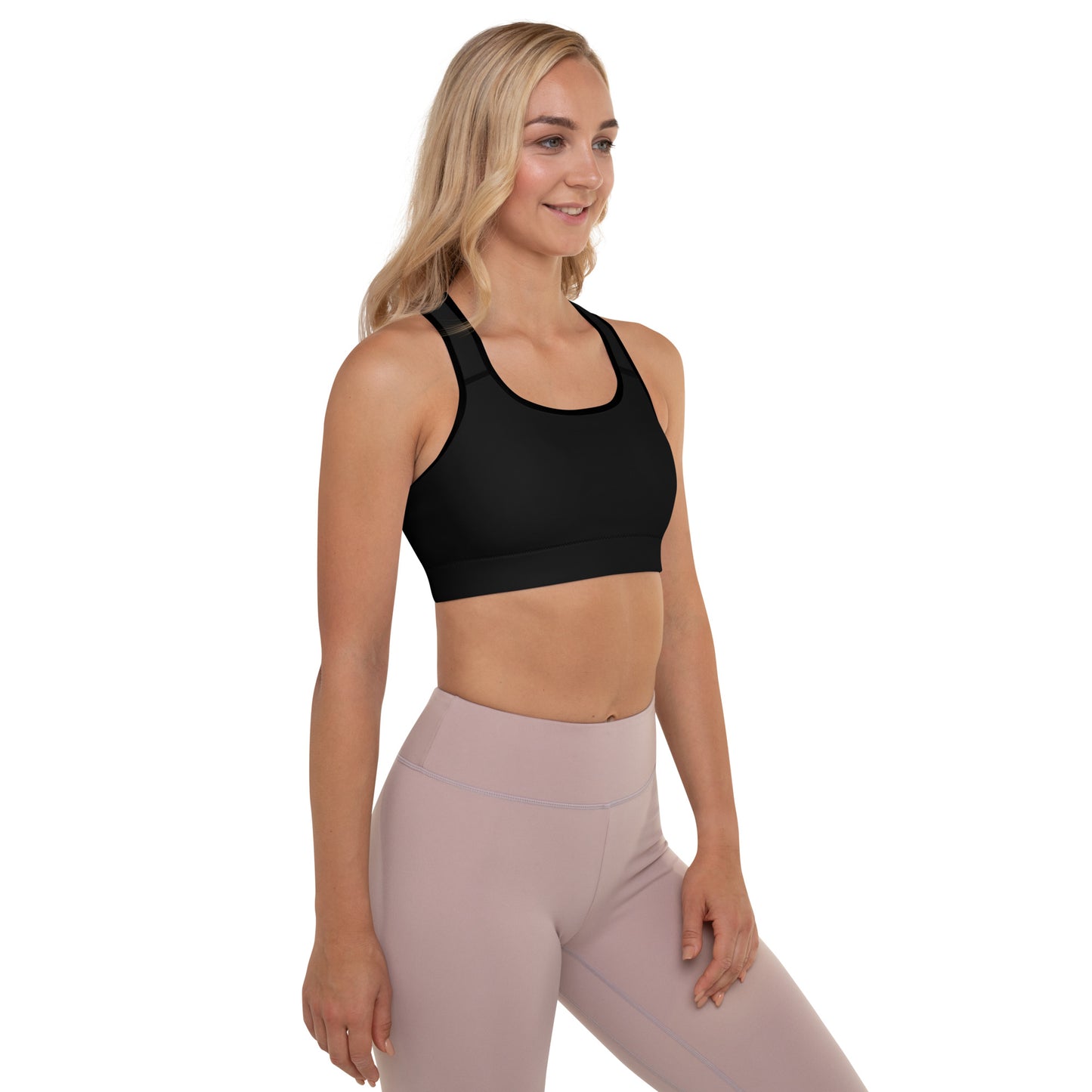 "No B.S." Padded Sports Bra (Black)
