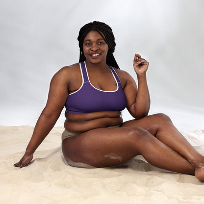 "No B.S." Padded Sports Bra (Purple)