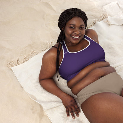 "No B.S." Padded Sports Bra (Purple)