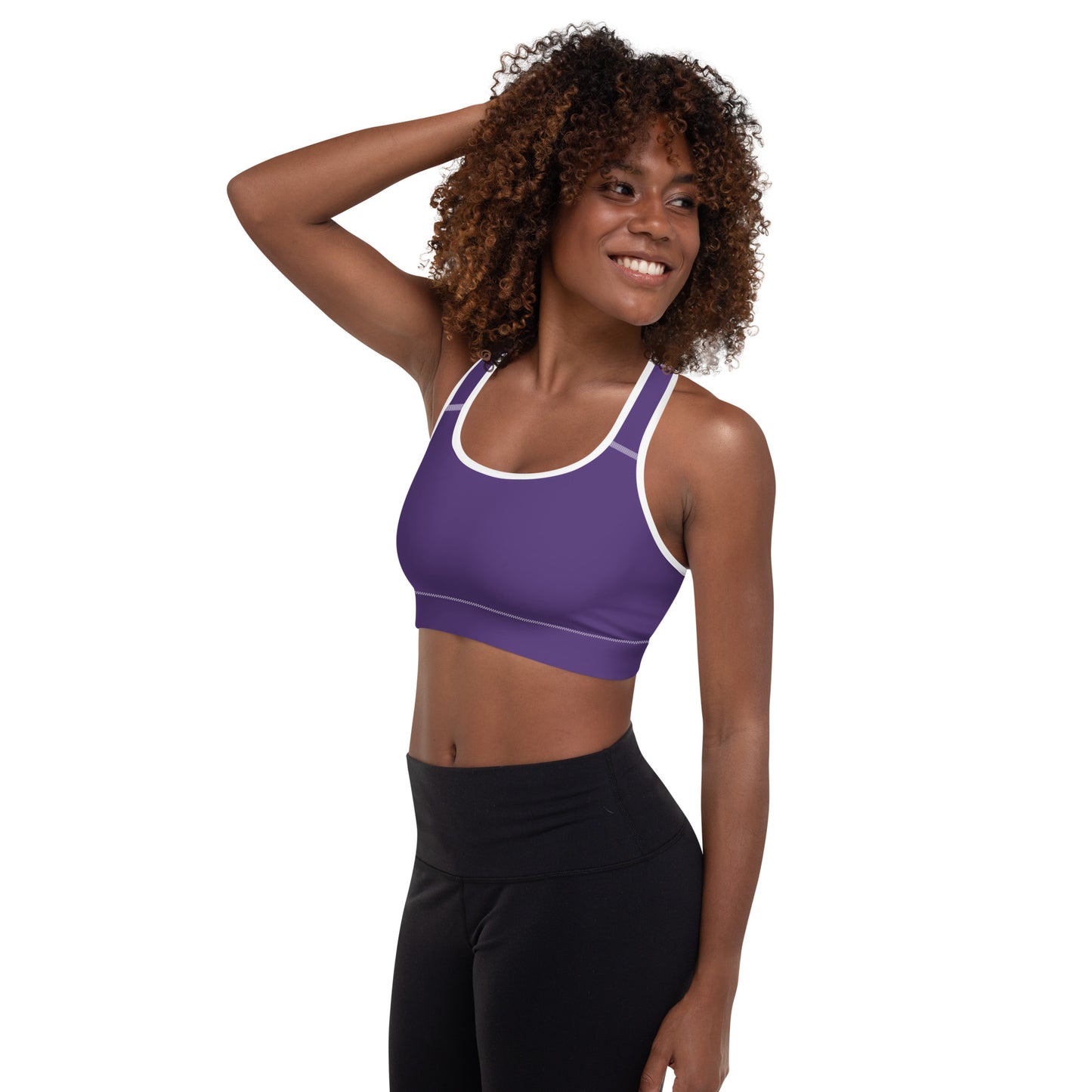 "No B.S." Padded Sports Bra (Purple)