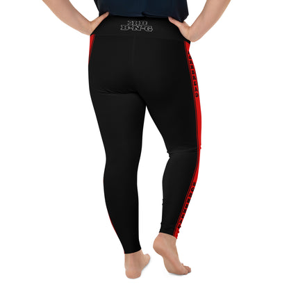 KBBNG Red Stripe Plus Size Leggings