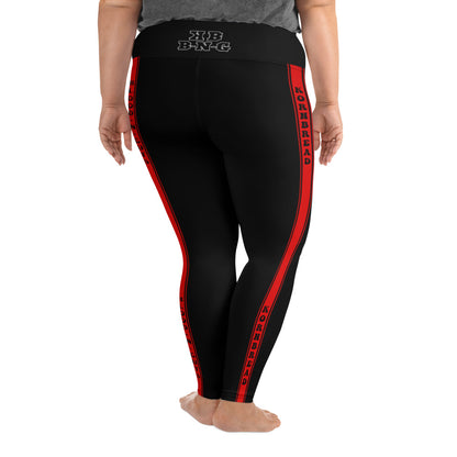 KBBNG Red Stripe Plus Size Leggings