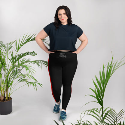 KBBNG Red Stripe Plus Size Leggings