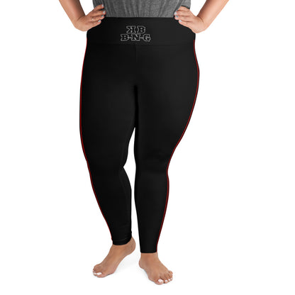 KBBNG Red Stripe Plus Size Leggings