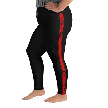 KBBNG Red Stripe Plus Size Leggings