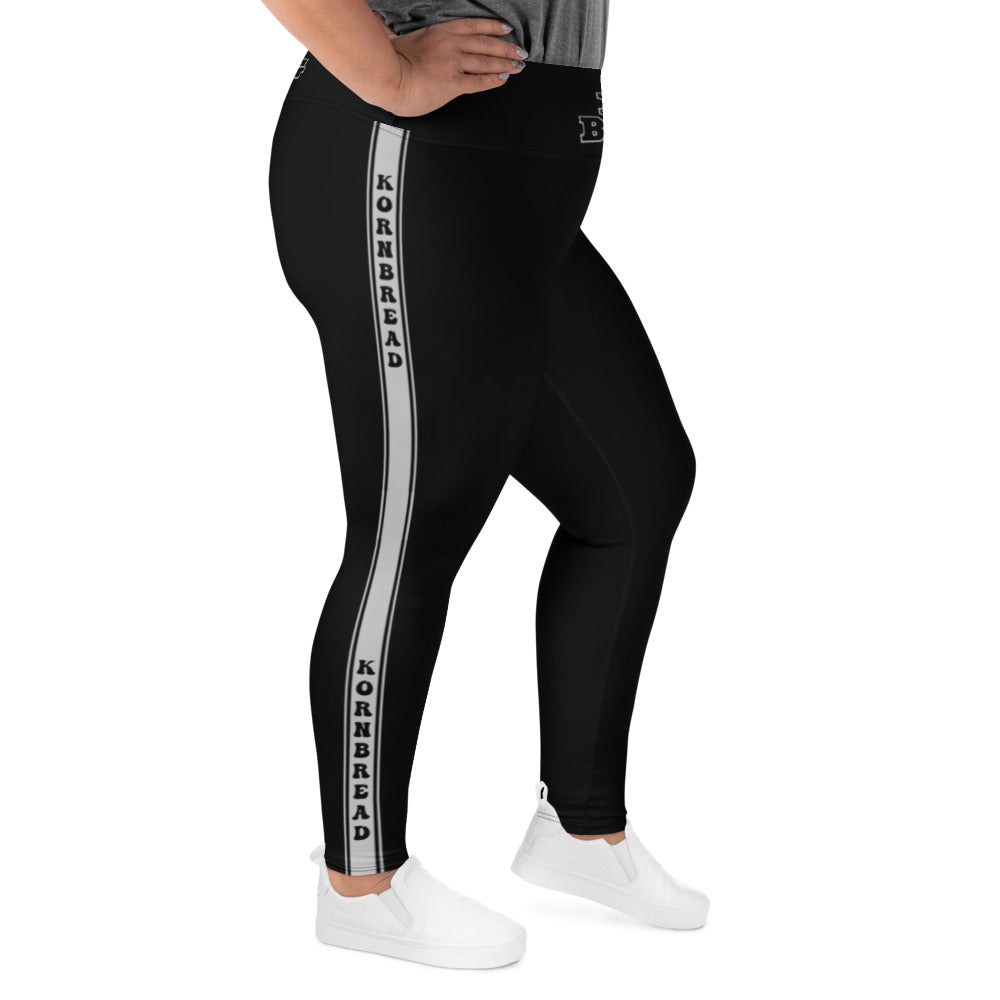 KBBNG Silver Stripe Plus Size Leggings