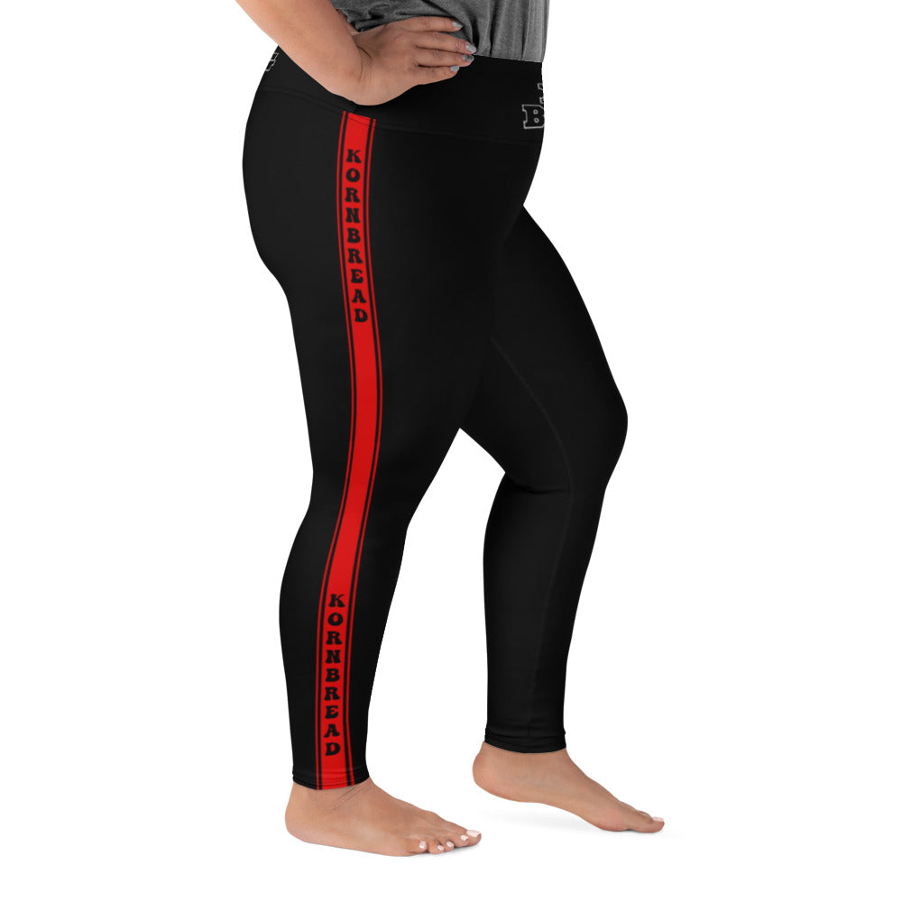 KBBNG Red Stripe Plus Size Leggings