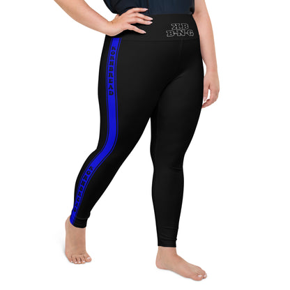 KBBNG Blue Stripe Plus Size Leggings