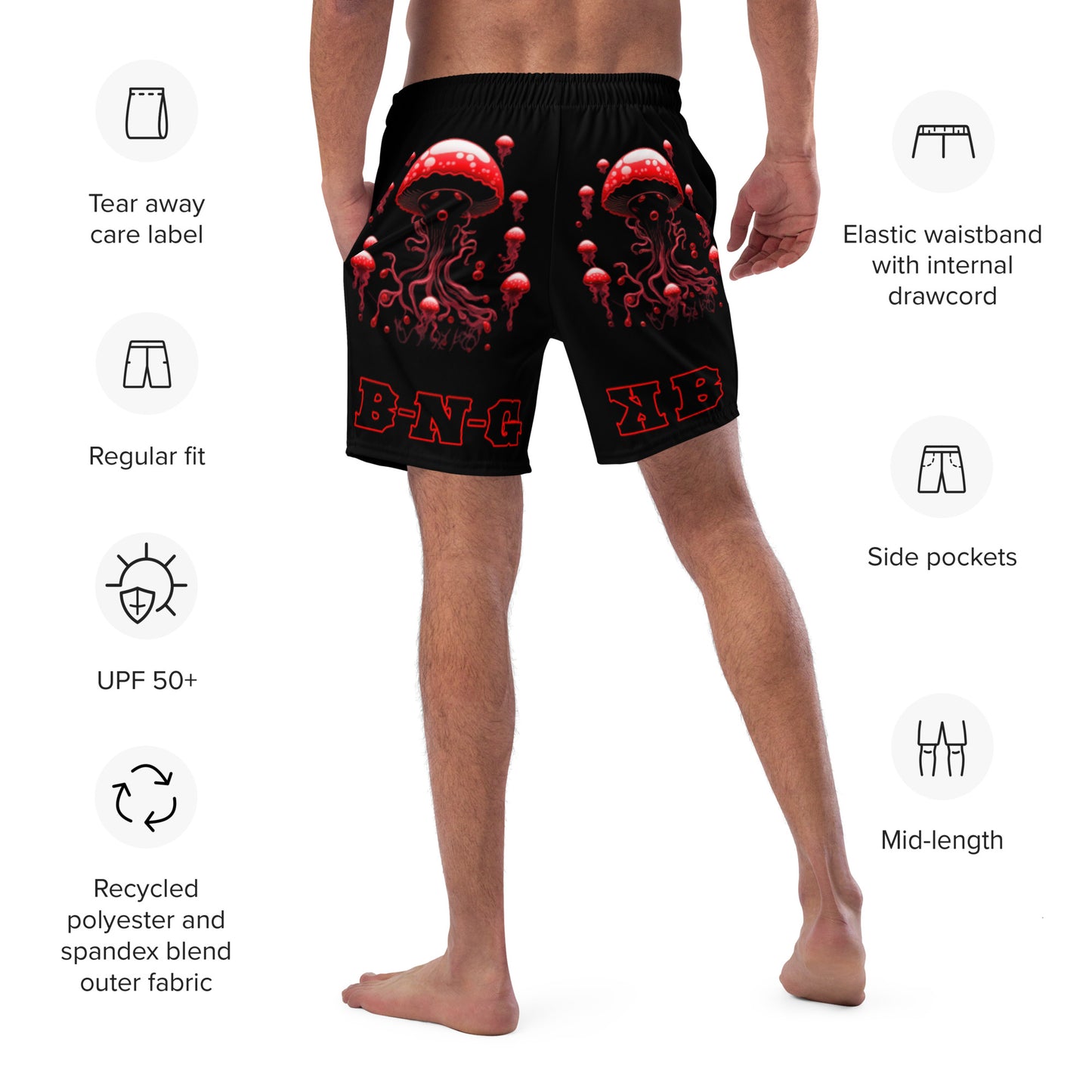 Jabbing Jellyfish Swim Trunks