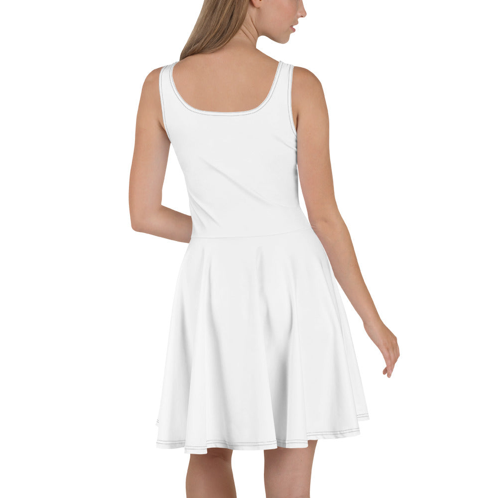 KBBNG White Badge Skater Dress