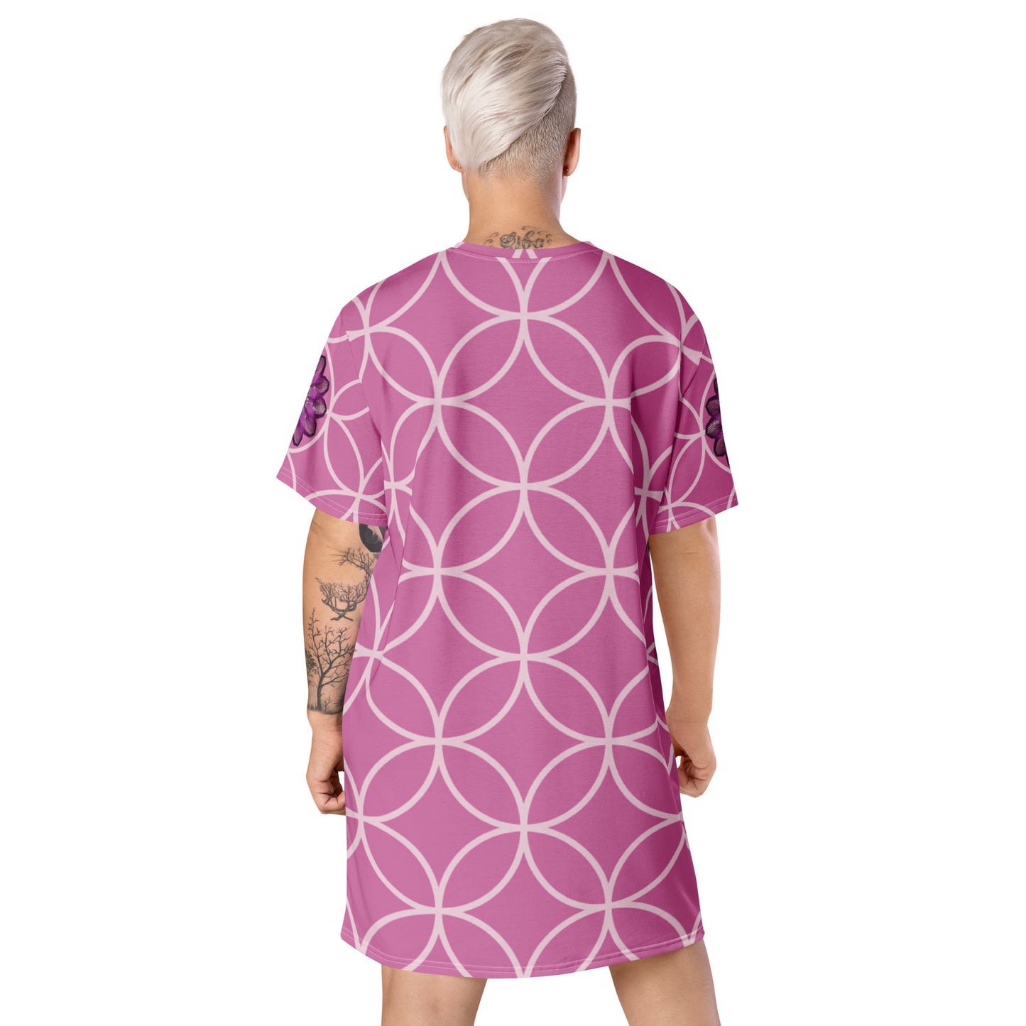 Pink Burst T-Shirt Dress