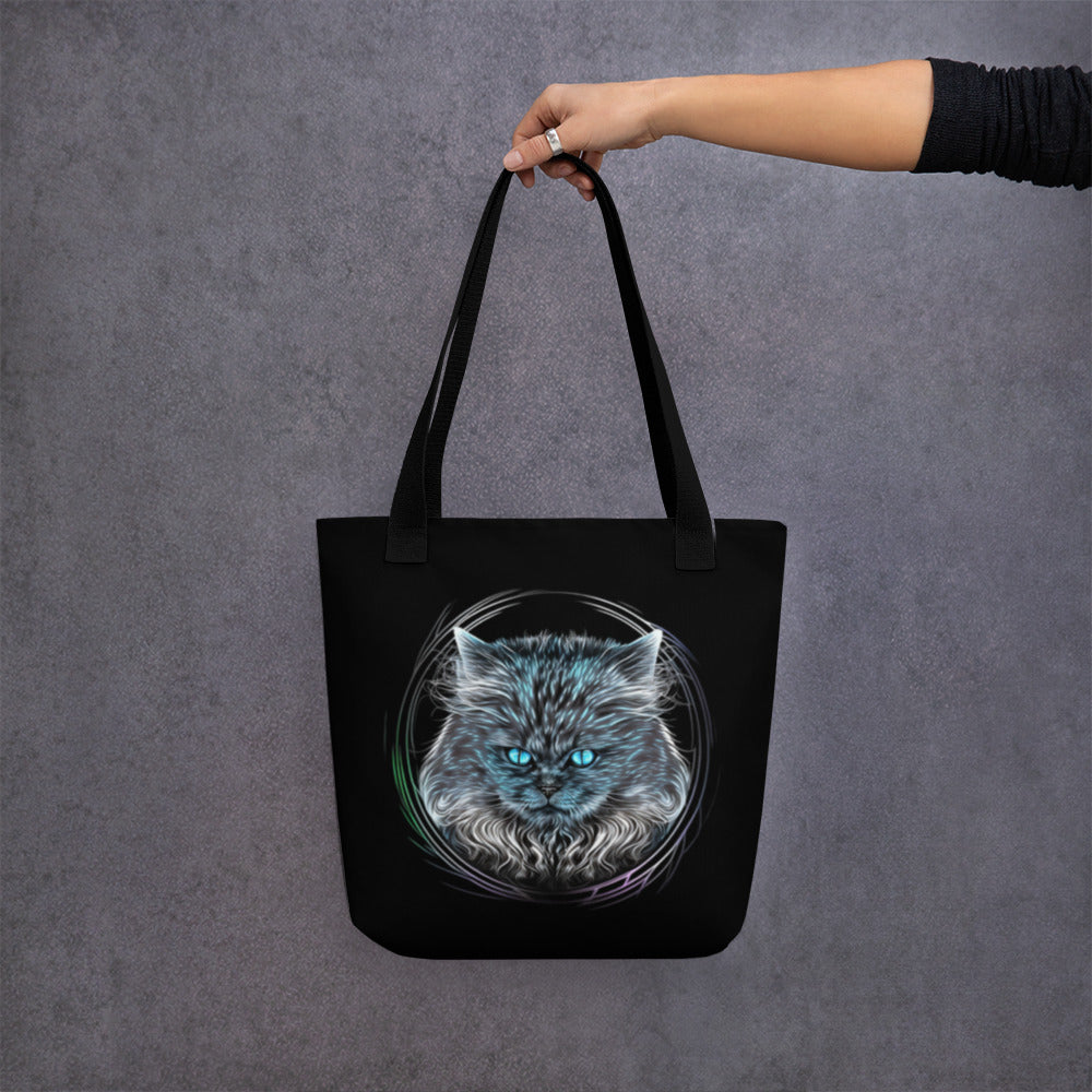 Curious Cat Tote Bag