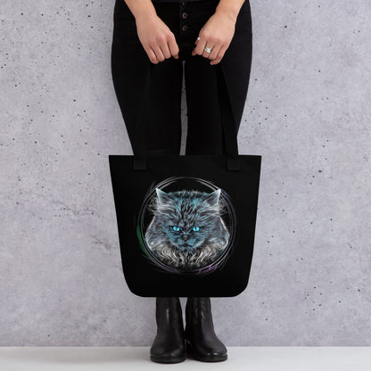 Curious Cat Tote Bag