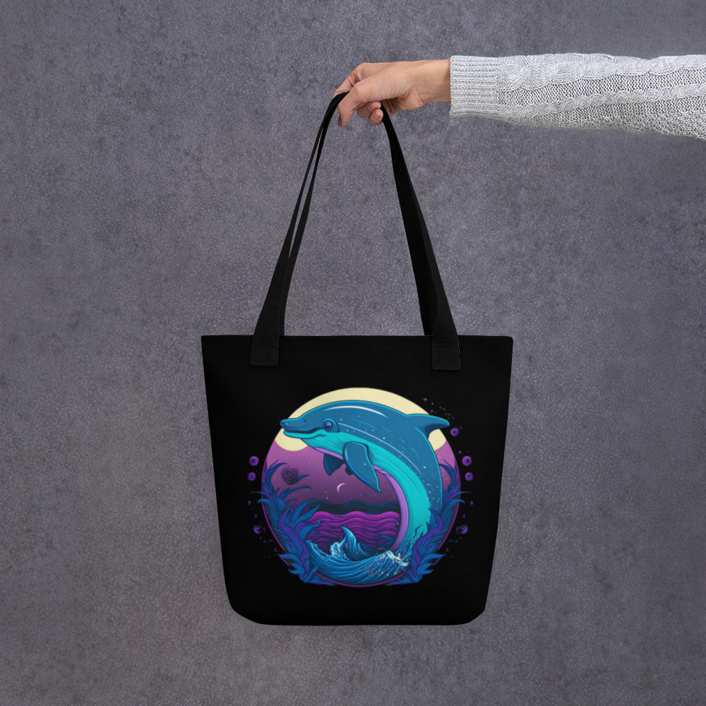 Delightful Dolphin Tote Bag